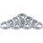 Color | Size: Silver | 10mm